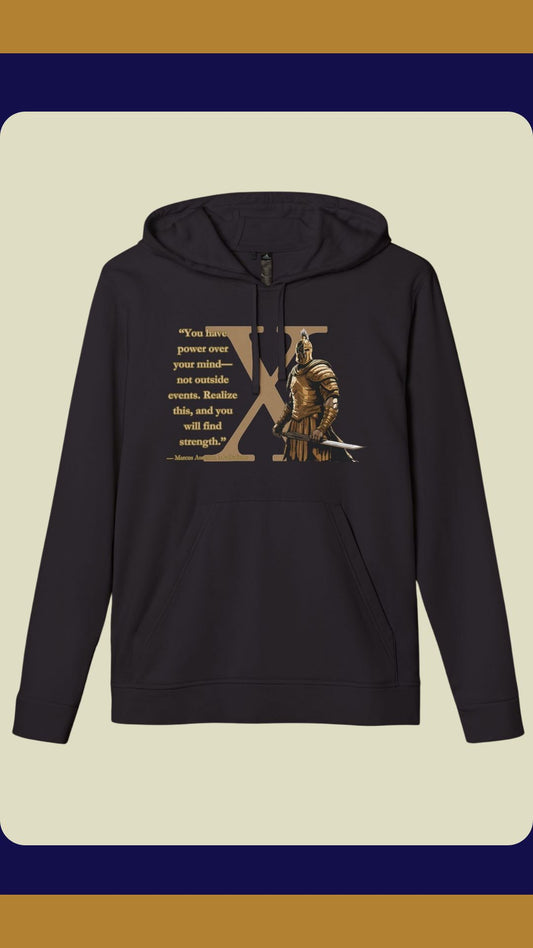 Stoic Gladiator X ADHD Warrior Hoodie – Marcus Aurelius Edition