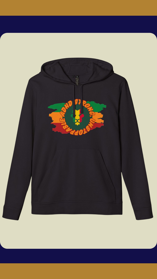 ADHD Strong Hoodie – Lion of Judah & Rastafarian Colors