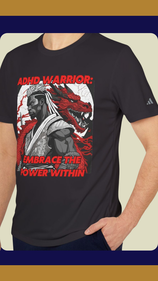 ADHD Warrior Anime-Style T-Shirt | Custom Adidas Sport Tee #2