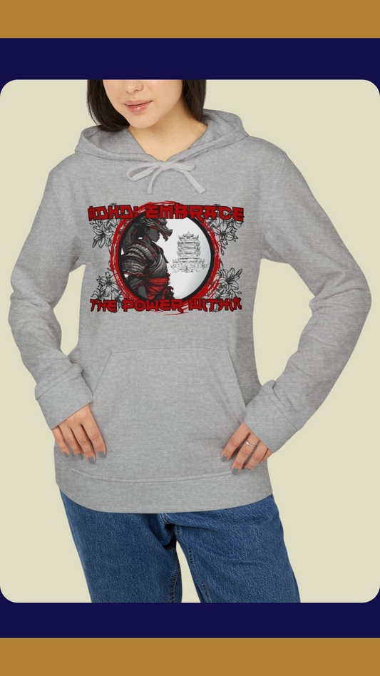 ADHD Warrior: Samurai Dragon Hoodie – Empower Your Journey