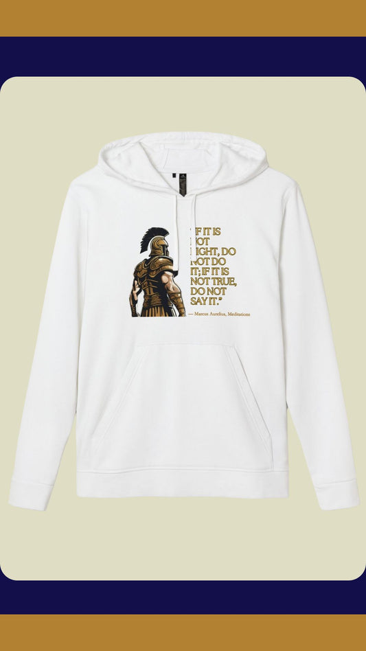 Stoic Gladiator ADHD Warrior Hoodie – Marcus Aurelius Edition